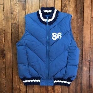 PINK VICTORIA’S SECRET Blue Puffer Vest